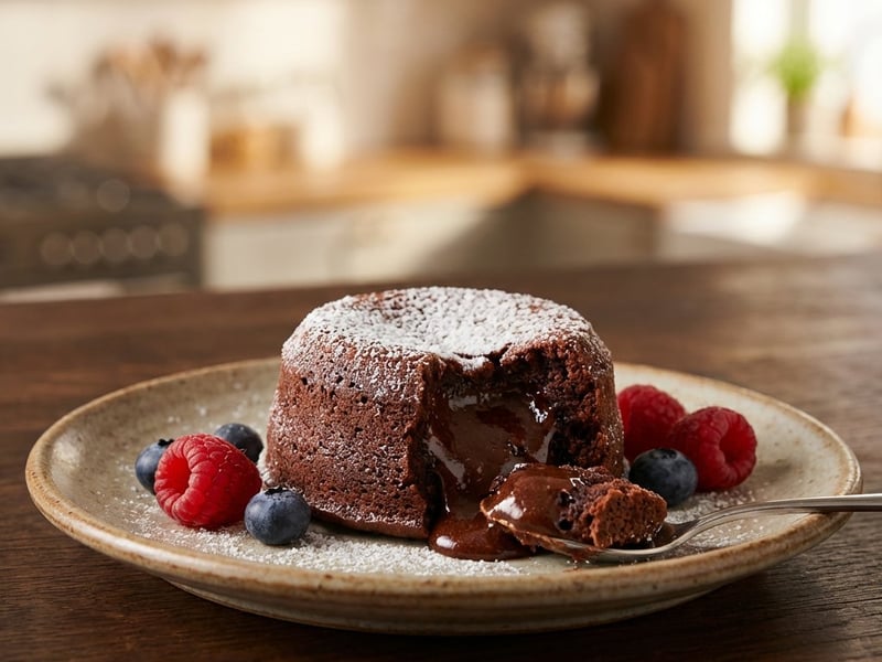 Vegan Chocolate Lava Dessert