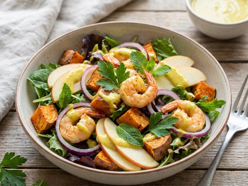 Shrimp Salad with Curry Dressing