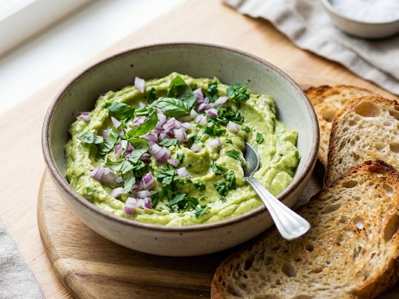Creamy Avocado Spread with Fresh Herbs