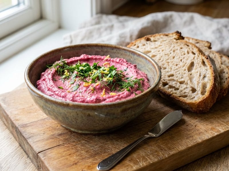 Beetroot Spread with Tofu | Vegan & Protein-Rich