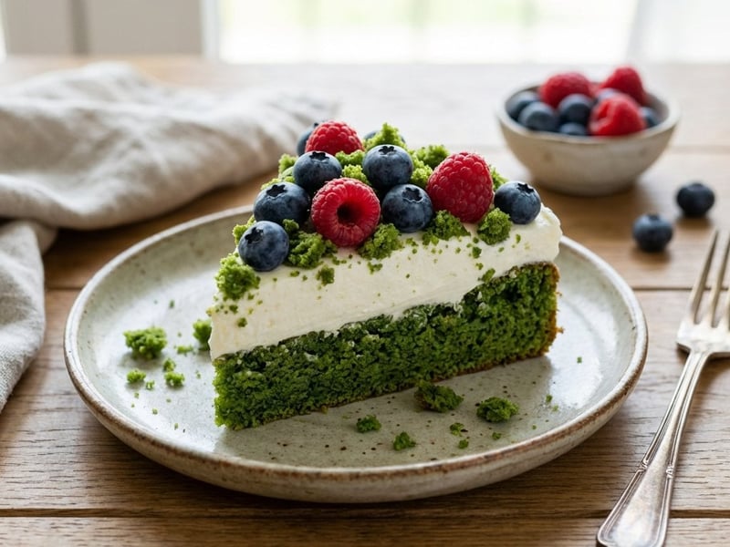 Moss Cake with Mascarpone and Berries