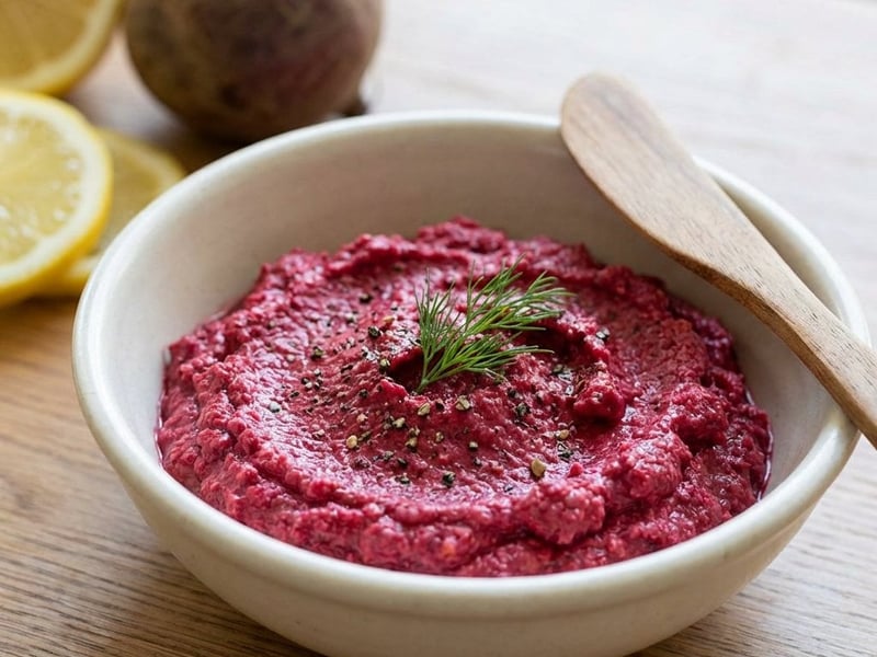 Rote-Bete-Aufstrich mit Tofu