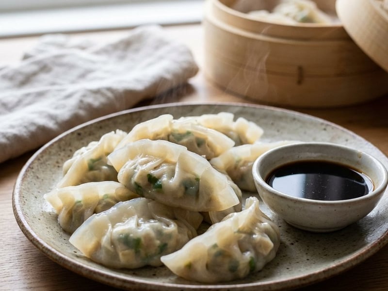 Vegetarian Dumplings Asian Style | With Tofu & Coriander