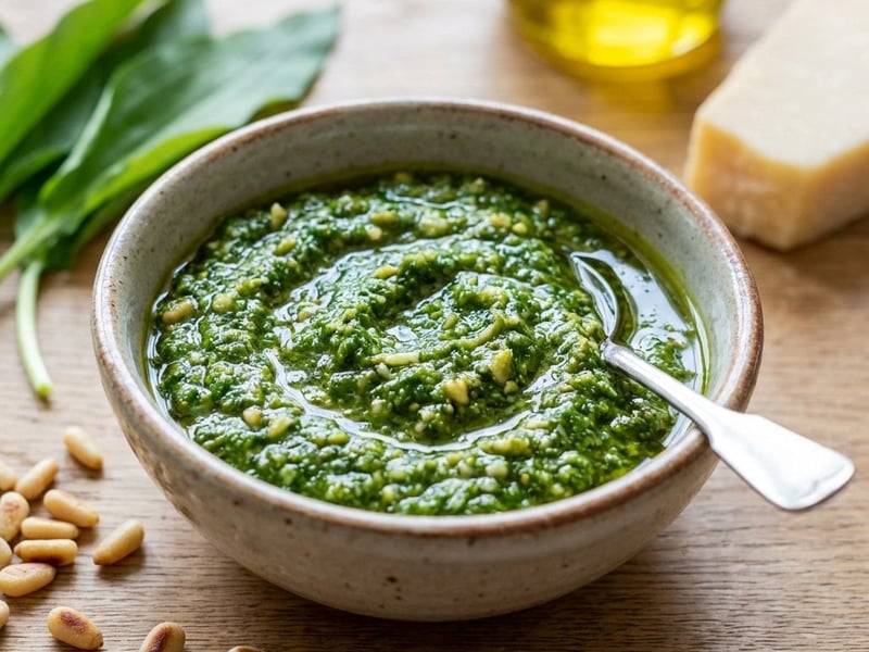 Wild Garlic Pesto with Pine Nuts