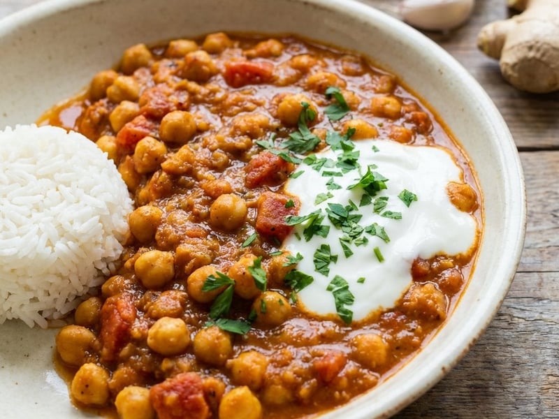 Indisches Kichererbsen-Chana-Masala