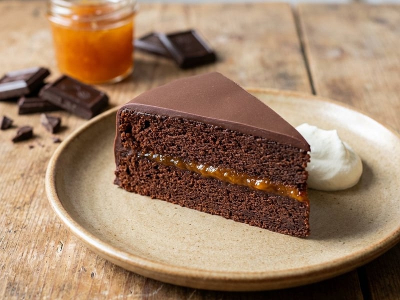 Sacher-Torte mit Dinkel & Honig