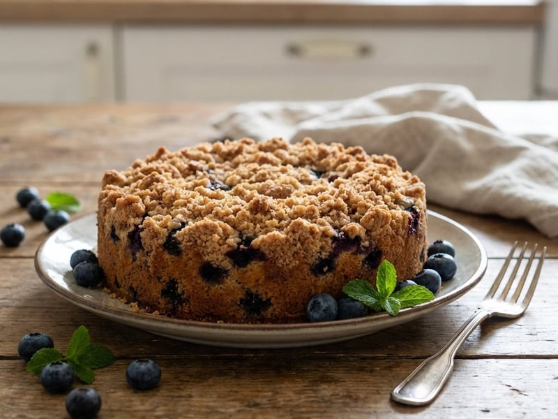 Blaubeerkuchen mit Buttermilch | Saftig & Schnell