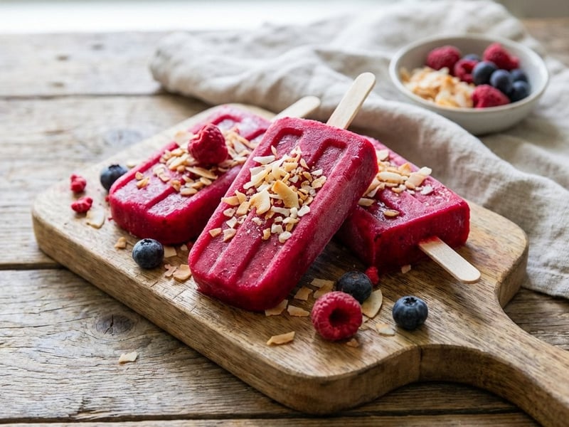 Exotic Dragon Fruit Popsicles with Coconut
