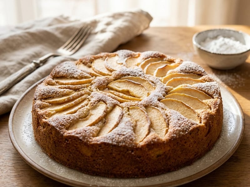 Rustikaler Apfelkuchen mit Zimt
