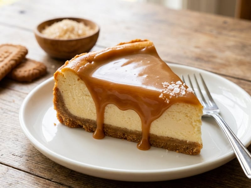 Caramel Cheesecake with Salted Caramel
