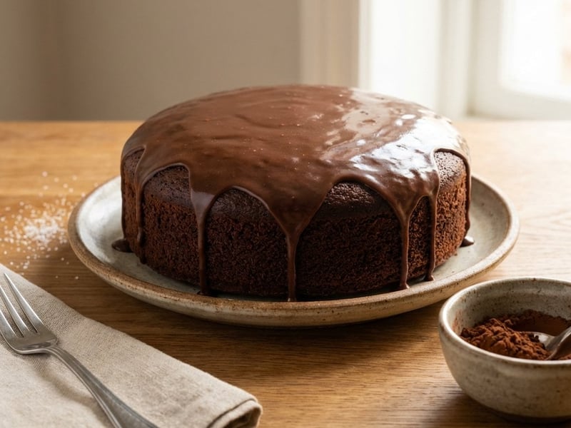 Juicy Chocolate Cake | Quick & Vegan