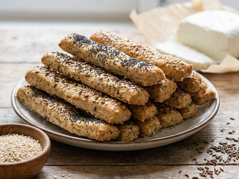 Crispy Whole Wheat Quark Sticks | Healthy Snack