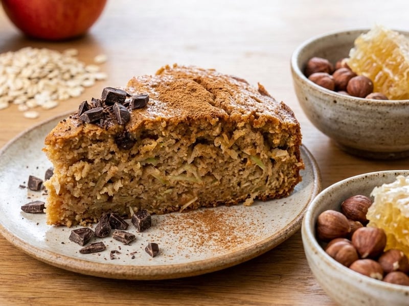 Saftiger Apfel-Frühstückskuchen mit Haferflocken