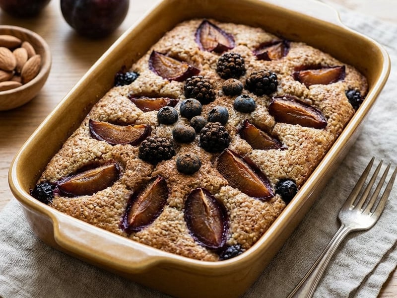 Plum Friand Cake