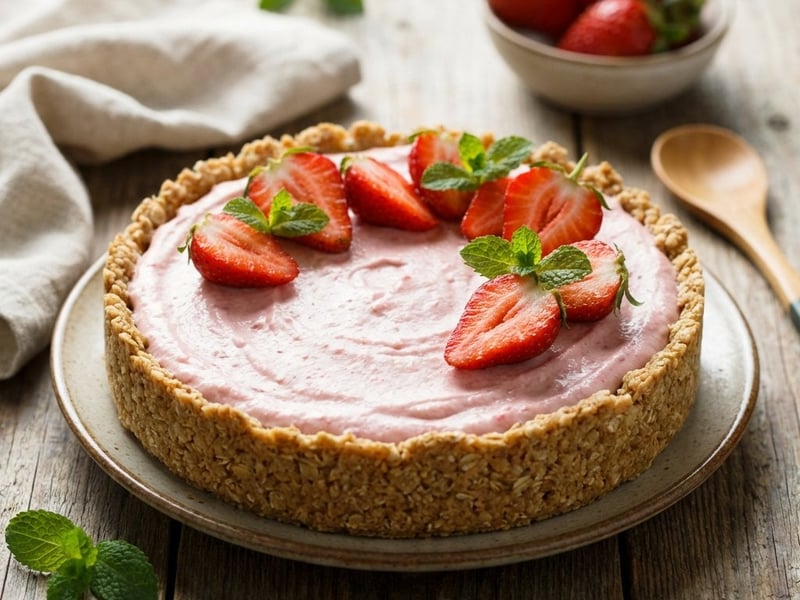 Erdbeer-Quark-Kuchen ohne Backen