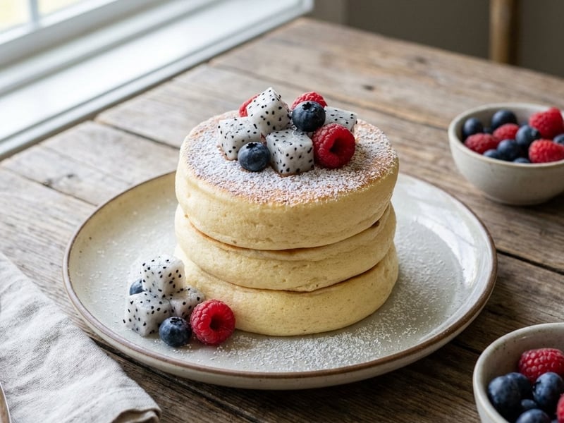 Japanische Soufflé-Pancakes | Luftig & Exotisch