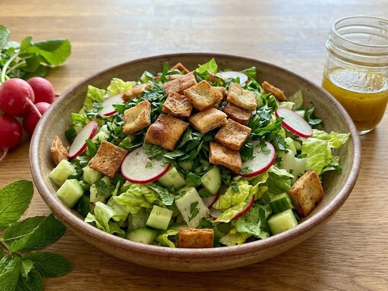 Lebanese Vegetable Salad Fattoush