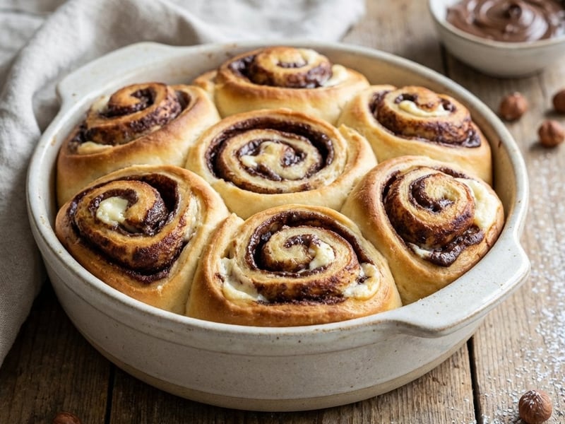 Snails with Chocolate-Hazelnut Cream