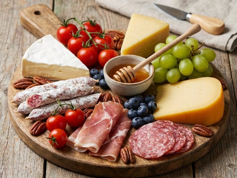 Bunte Feinkostplatte | Schnelles Party-Fingerfood