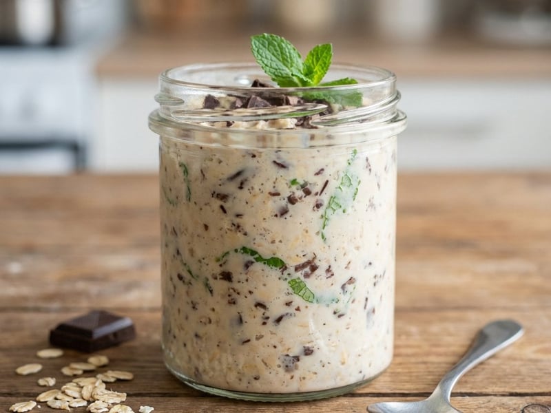 Mint Chocolate Overnight Oats