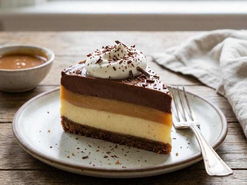 Puddingkuchen mit Graham-Kruste | Cremiger No-Bake-Genuss
