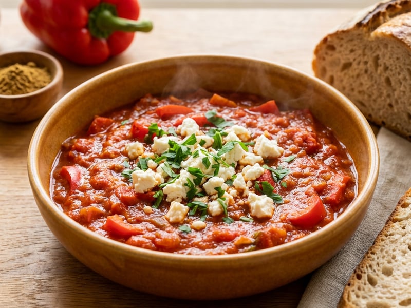 Vegan Shakshuka with "Feta"