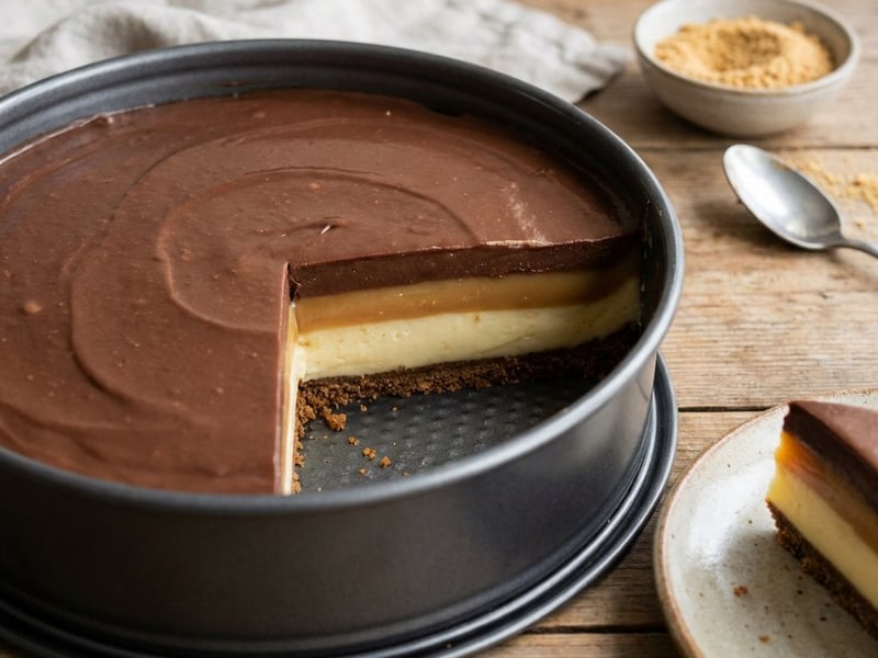 Pudding Cake with Graham Crust