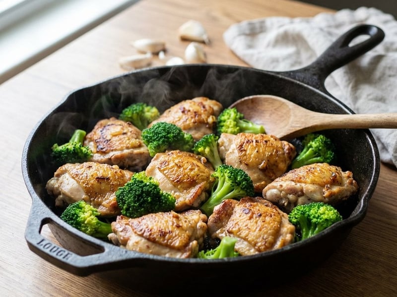 Garlic Chicken with Broccoli