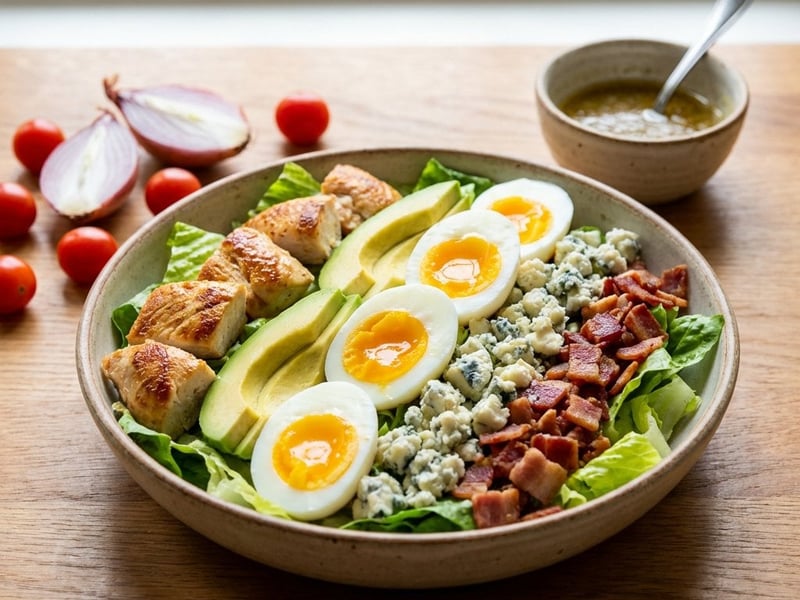 Cobb Salad | Amerikanischer Klassiker mit Hähnchen & Avocado