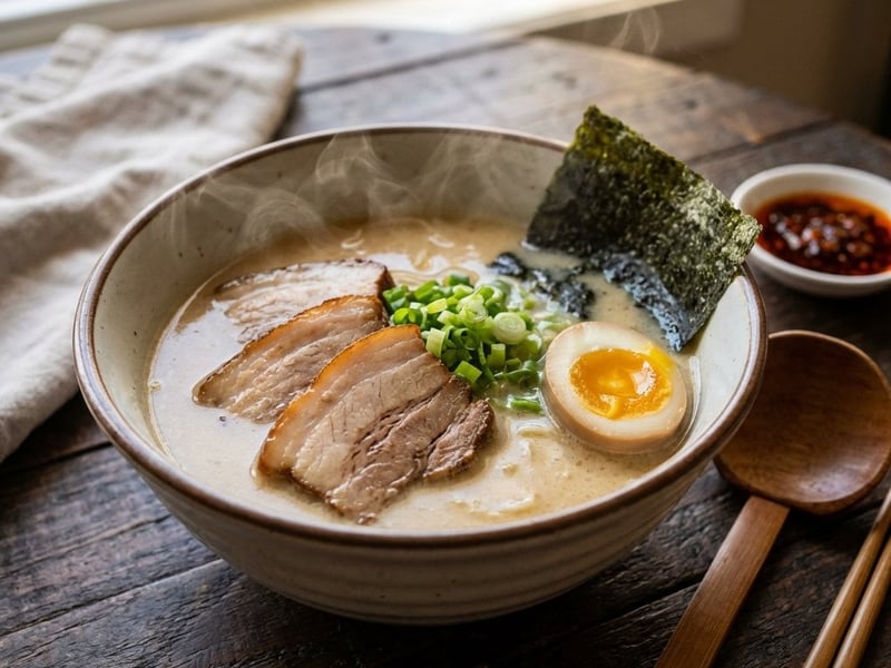 Klassischer Tonkotsu Miso Ramen