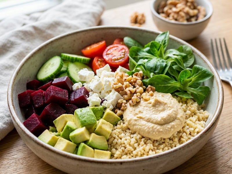 Salad with Avocado and Beetroot