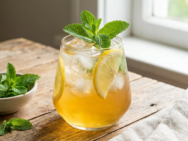 Mint Spritz with Apple Cider