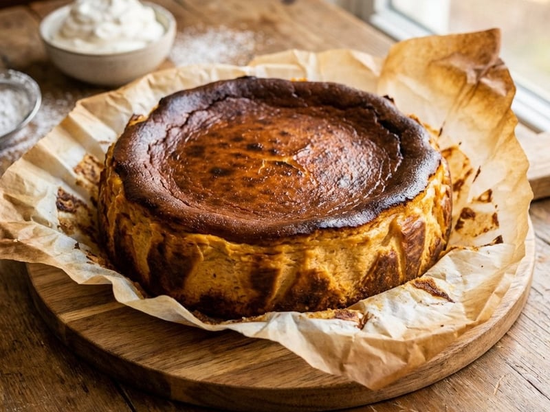 Kürbis Basque Cheesecake