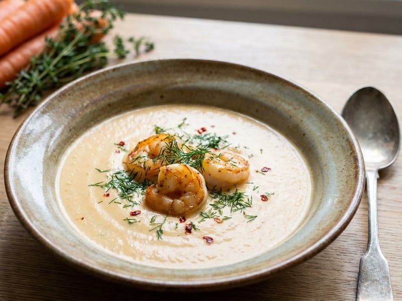 Creamy Fish Soup with Shrimp