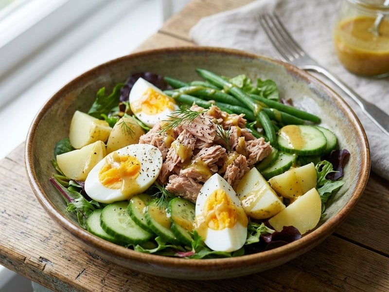 Tuna Salad with Egg and Potatoes