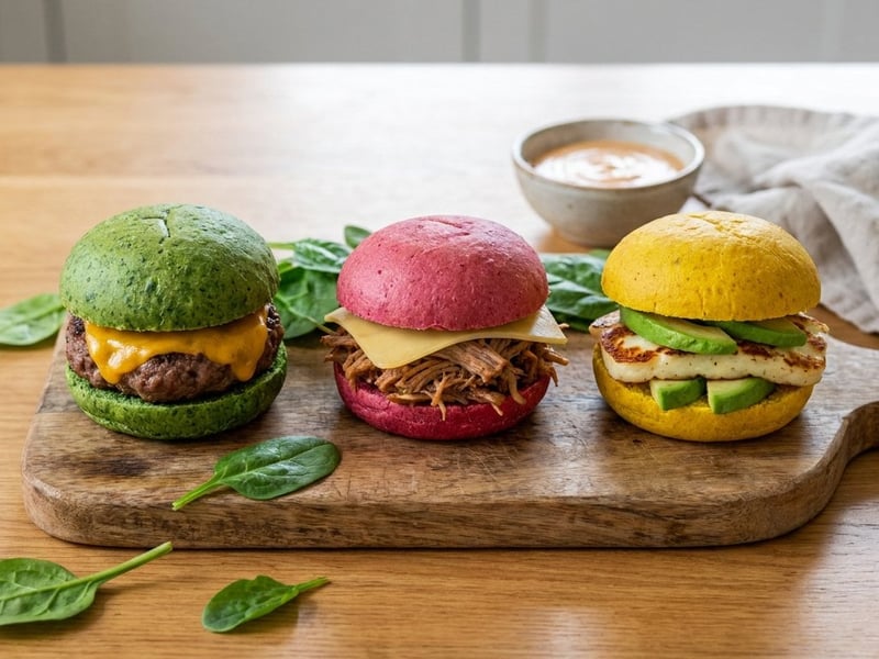 Mini Burger Trio: Beef, Pulled Pork & Halloumi