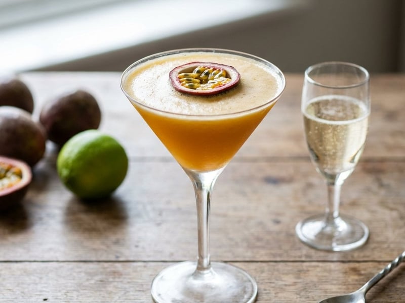 Pornstar Martini with a Shot of Prosecco