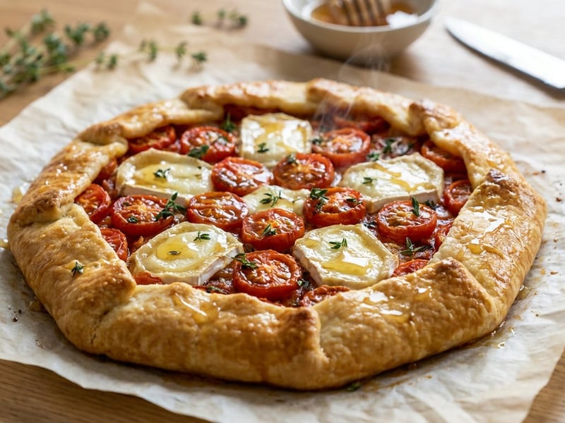 Summer Tomato Galette with Goat Cheese | Crispy & Light