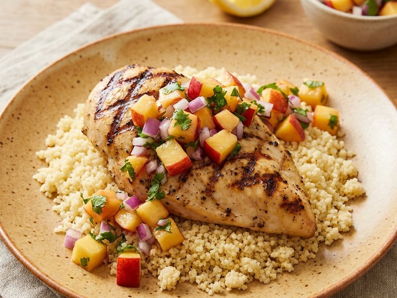 Lemon Chicken with Nectarine Salsa | Quick Summer Cooking