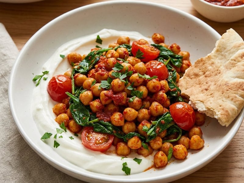 Aromatische Harissa-Kichererbsen | 15-Min-Gericht
