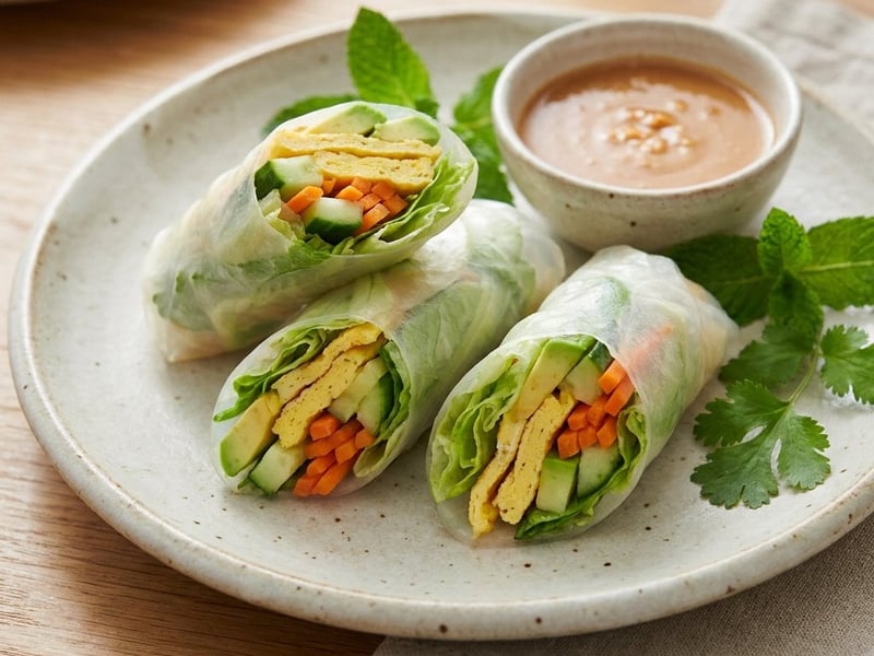 Light Vietnamese summer rolls