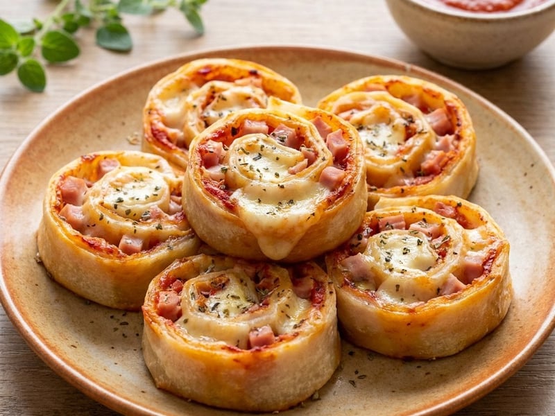 Rice Paper Pizza Pinwheels