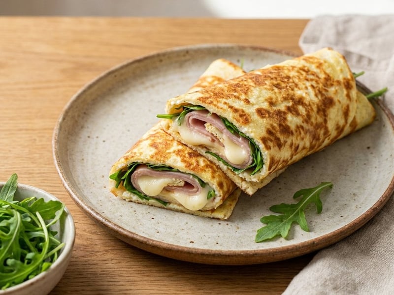Cottage Cheese Flatbread Wrap