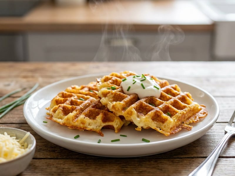 Savory Cheese Waffles