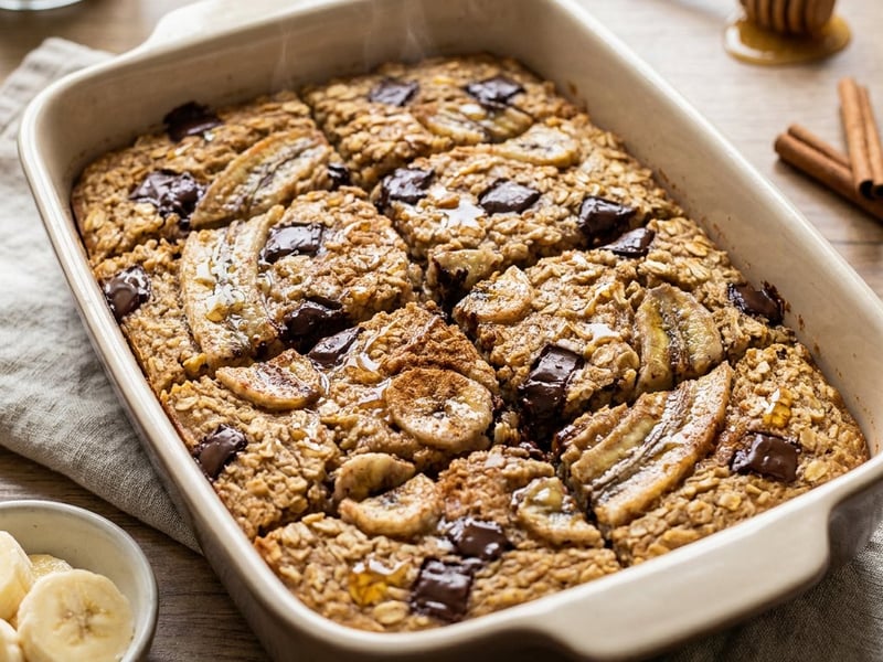 Baked Oatmeal with Banana