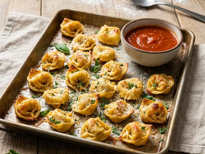Crispy Baked Tortellini | Quick After-Work Snack