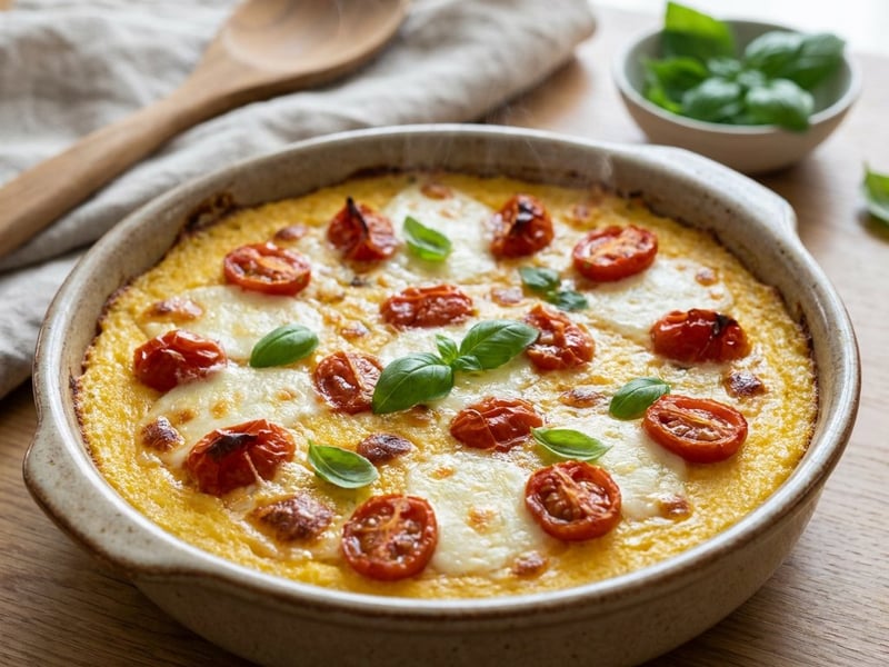 Summer Tomato Polenta Gratin | Weeknight Kitchen
