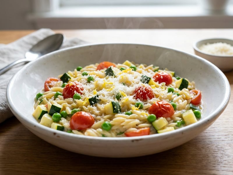 Creamy Pastasotto with Summer Vegetables | Under 20 Minutes