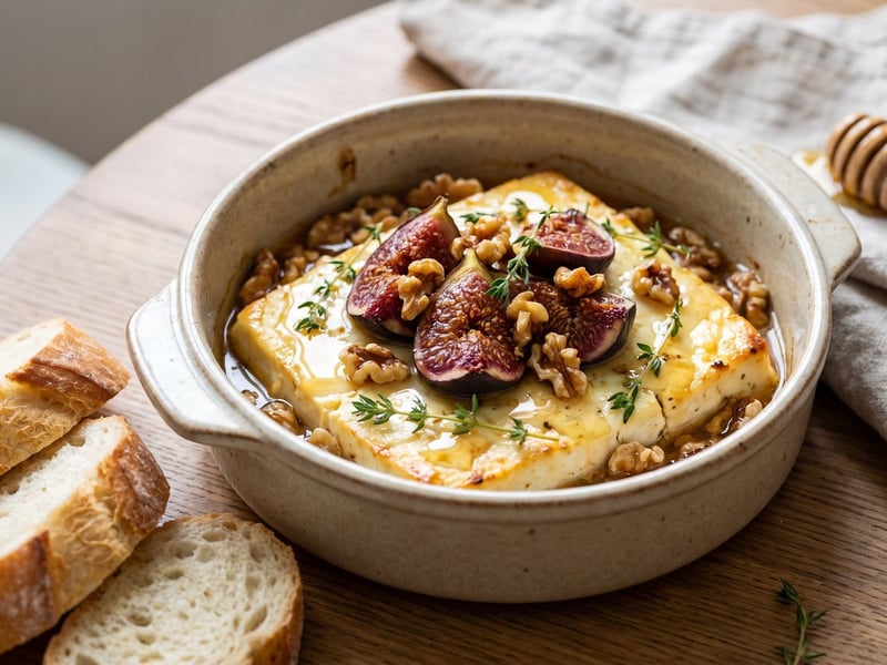 Baked Feta with Figs and Walnuts | After-Work Snack