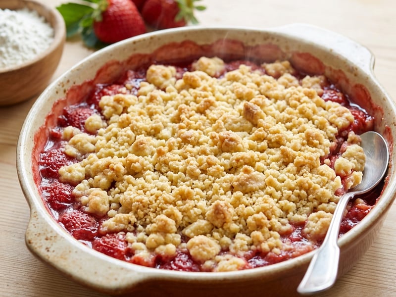 Strawberry Crumble